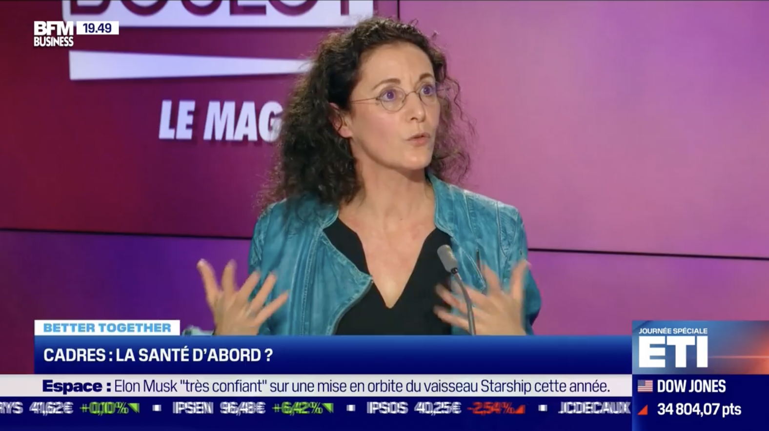 Invitée de Laure Closier sur BFM BUSINESS TV Laetitia Olivier présente Begood.